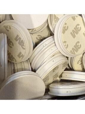Multi-Functional Grip Cell Phone Finger Holder Plain White To Decorate (68 Lot)